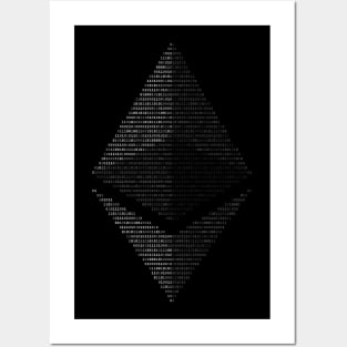 Ethereum Binary Posters and Art